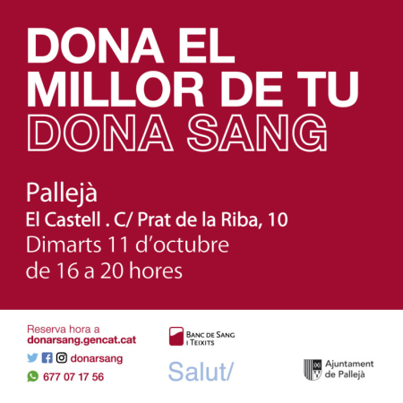 Cartell de la campanya de donació de sang