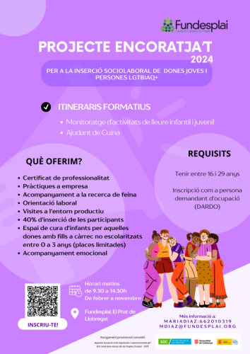 Cartell informatiu - Encoratja't